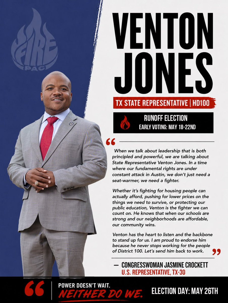 thefirepac's tweet photo. Politics doesn’t lack talent. It lacks fighters.

That’s why FIRE PAC is proud to announce our first round of endorsements.🔥

These leaders don’t play it safe. They organize, fight, and deliver.

Movements don’t build themselves — they’re fueled. Join us in supporting 👇🏾 https://t.co/zkZ5ezSdBk