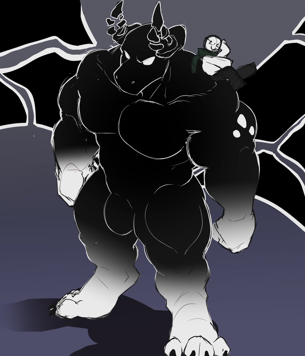 bakudrag's tweet photo. "Hmpf" 

Based on my Roblox avatar
#art #furry 

Art by @Maniac_Derg 
Little is also @Maniac_Derg https://t.co/YVcvBDpbdU