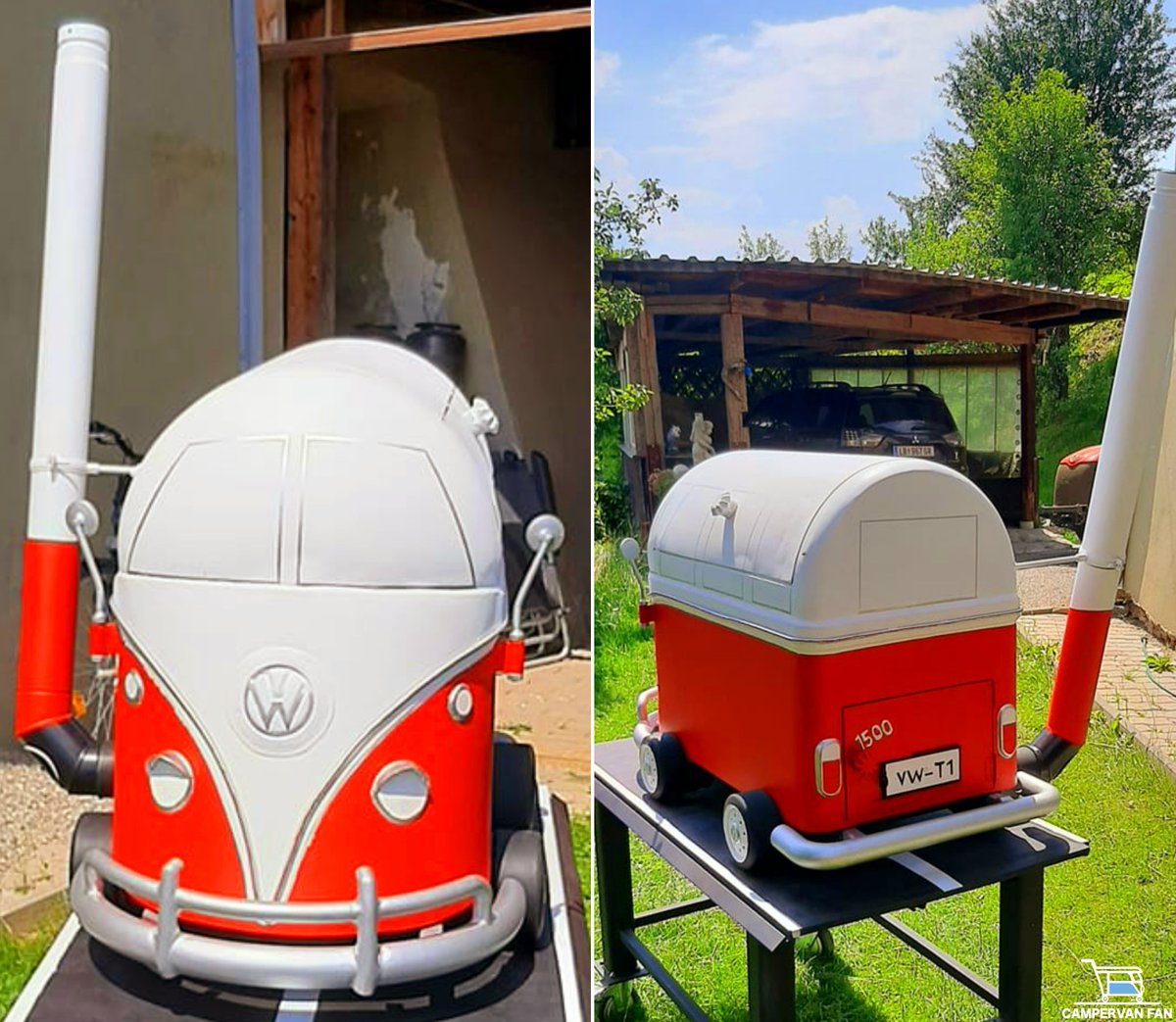 CamperFanPAGE's tweet photo. Reinhard Ilesic’s got a BBQ setup that’s sure to impress! 🔥🍔 #BBQTime #CustomGrill https://t.co/v1KLWLNpKj