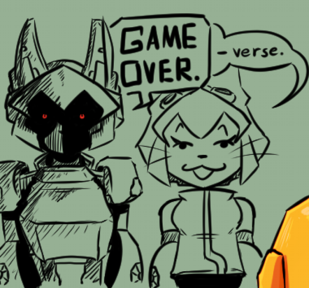 GAME OVER-verse. #gameoverse #gameoversefanart #glitchproductions