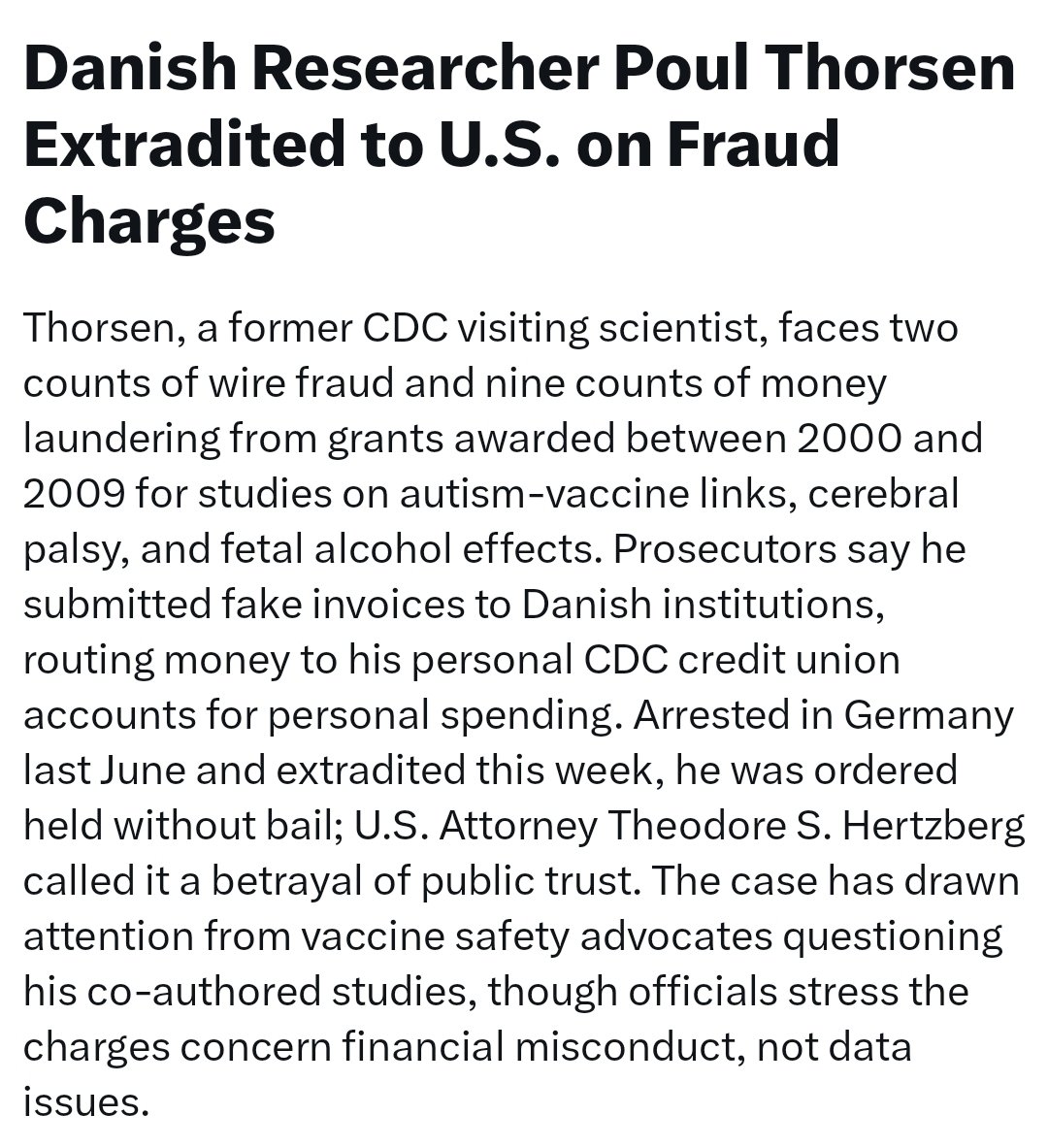 No surprise here......