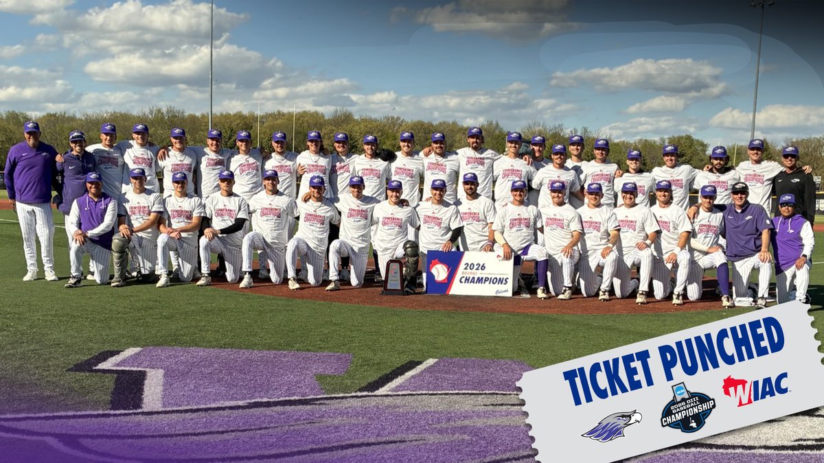 wiacsports's tweet photo. #WIACBASE | @UWWAthletics are back-✌️-back-✌️-back WIAC Baseball Tournament (pres. by Culver's) Champions! Making it their 10th in program history!
#ExcellenceInAction
#d3baseball https://t.co/eNyYDXK8vX