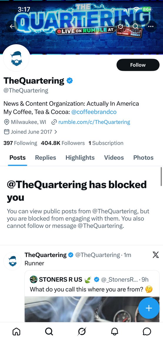atomicthereaper's tweet photo. @Andywarski @kinocasinoclips This man blocks everyone who comments on anything from his bull of Kino Casino. He blocked me after I made a comment to address the elephant or should I say “bull” in the room. What no pussy no life thermally online loser he is. https://t.co/98lHO2BK5n