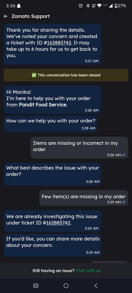 Jimindipity9503's tweet photo. Hey @zomato, what kind of resolution is this? I ordered a thali that clearly showed paneer sabji, dal, salad, achar &amp; tawa rotis in the menu, but what I received was COMPLETELY different

❌ No paneer in the sabji
❌ Dal was entirely different
❌ No salad, mouth freshner &amp; achar https://t.co/VS7em894dB