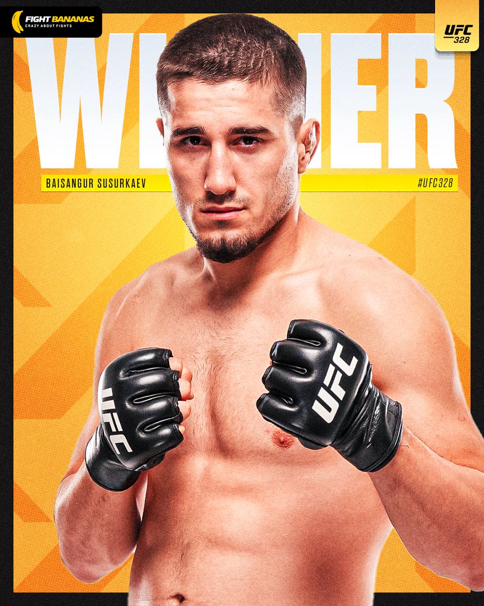 FightBananas's tweet photo. Baisangur Susurkaev (12-0) wins at #UFC328 via 3rd round rear naked choke 👀 https://t.co/9I1iR4Tubb