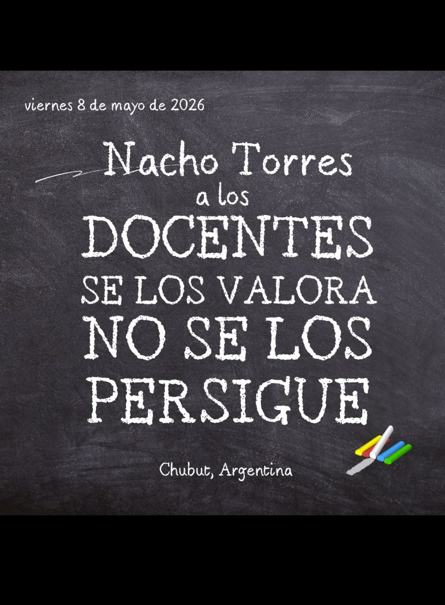 johaSegundo's tweet photo. #ChubutDocentesEnLucha 
#FueraPunta #NachoTorresMiente
#TorresSueldoDehambre
#DefiendoLaEducacionPublica https://t.co/QFLCGvWyDZ