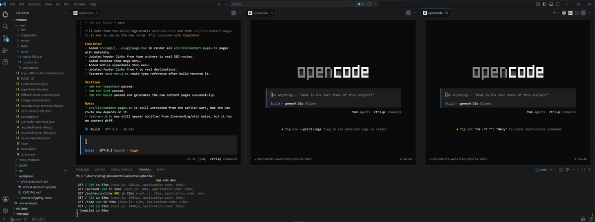 gregdotcomm's tweet photo. @opencode is straight digital crack https://t.co/RZnBwHlCG0
