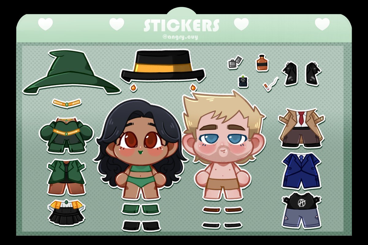 AngryCuy's tweet photo. YCH AVAILABLE SPACES ✅ 
$350 MXN $23 USD 

✅ Three outfit changes + base layer of underwear 
✅ Three accessories of your choice
✅ Two pairs of shoes 

➕ Four individual chibis modeling the outfits 

⌛ Delivery in 3-12 business days 

#opencomissions #ych #yumetwt https://t.co/Q3VtNcibnB