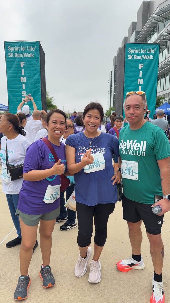 epninan's tweet photo. @UTMDAnderson #sprintforlife 5k run in the books!  Loved supporting a worthy cause with our faculty &amp; teams from all our Houston TMC and regional campuses. Fortunate to run alongside our patients &amp; their family.  #oncsurgery #endcancer @PamSolimanMD @aaronshafer99 https://t.co/1QxwbJ7C6l