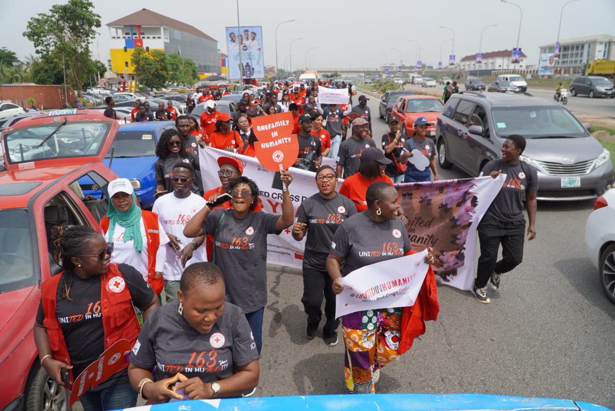khadijat_AS's tweet photo. Across the world, millions of volunteers of the Nigerian Red Cross Society and the global Red Cross and Red Crescent Movement continue to stand side by side with communities in times of crisis, not as outsiders, but as part of them.#WorldRedCrossDay #UnitedInHumanity #RedCross https://t.co/AfubadG9Xf