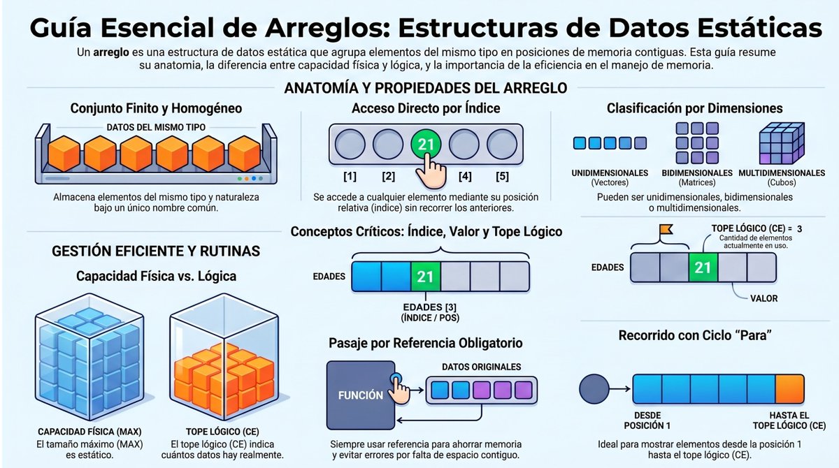 maxihlopez's tweet photo. Los arreglos son una de las estructuras más importantes en programación.

Permiten almacenar múltiples datos del mismo tipo bajo un único nombre, acceder a ellos mediante posiciones y realizar operaciones como búsquedas y manipulación de elementos. https://t.co/1Z1JlaFiOP