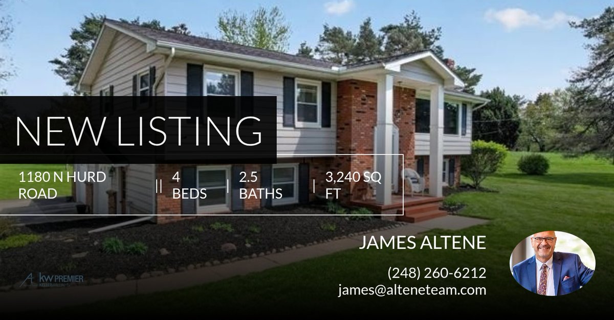 JamesAltene's tweet photo. 📍 New Listing 📍 Take a look at this fantastic new property that just hit the market located at 1180 N Hurd Road in Brandon Twp. Reach out here or at (248) 260-6212 for more information https://t.co/5ouaTFCcys https://t.co/b2XSxdubi0