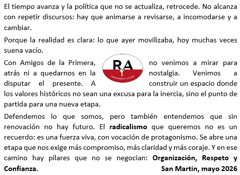 PyA_Radical's tweet photo. 👉 Trabajar en equipo para el el RADICALISMO sea en el 2027 un opción, confiable, renovada y de recuperación de la Argentina !! #adorni #adornialhorno https://t.co/oENDowgNmr