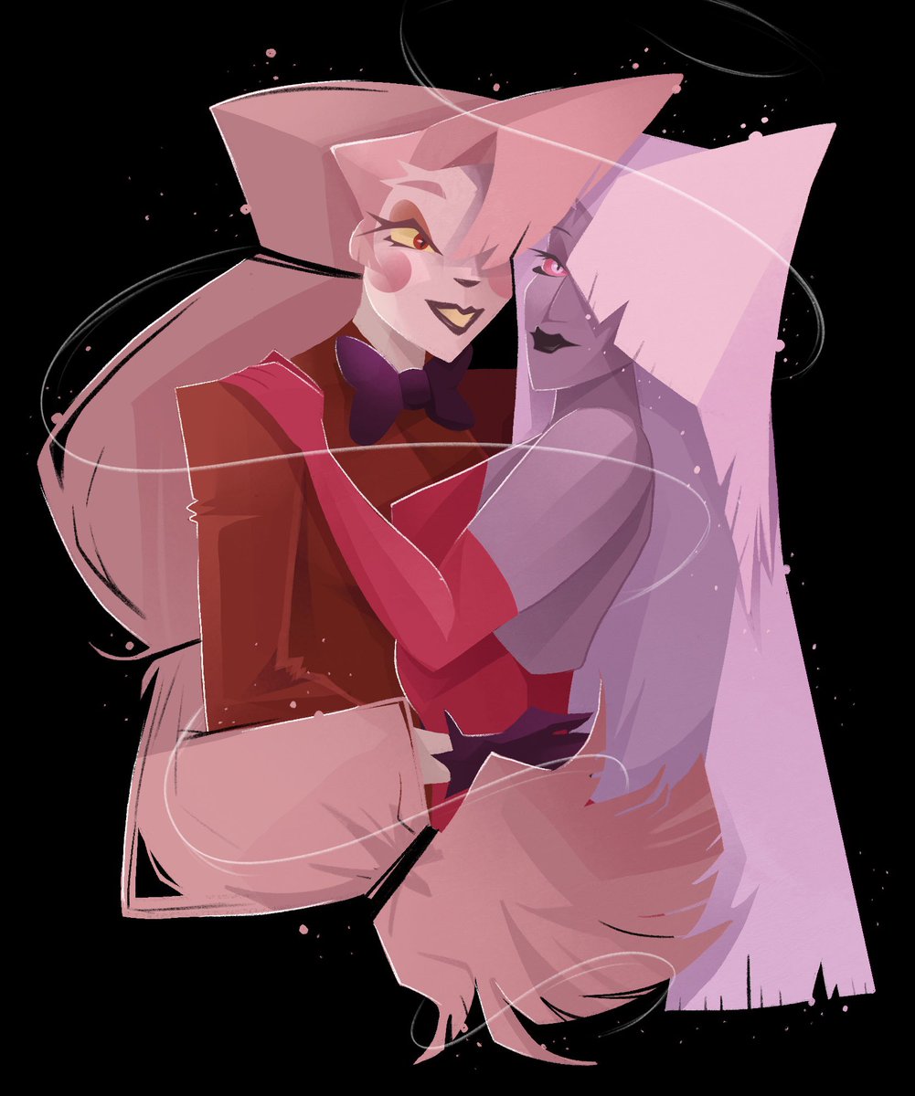 Clowndecayy's tweet photo. I love them :D 

#chaggie #chaggi #hazbinhotel https://t.co/fY9UCLUrdS