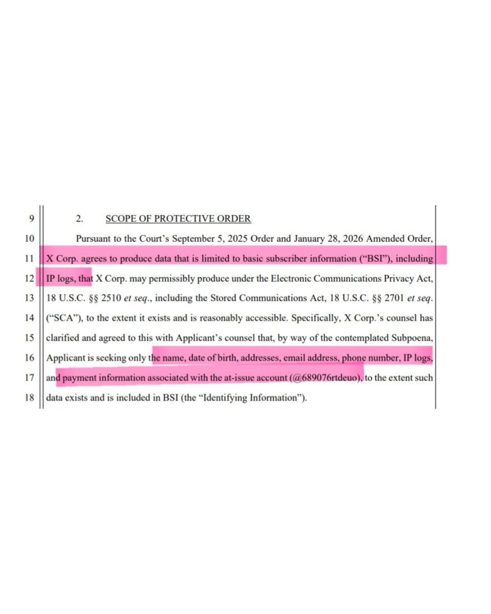 The judge ruled in favor of #FELIX, and X Corp. agreed to provide subscriber information associated with the account, including IP logs and personal information, for the Korean civil proceeding involving alleged defamation, false accusations, insults, and reputational harm