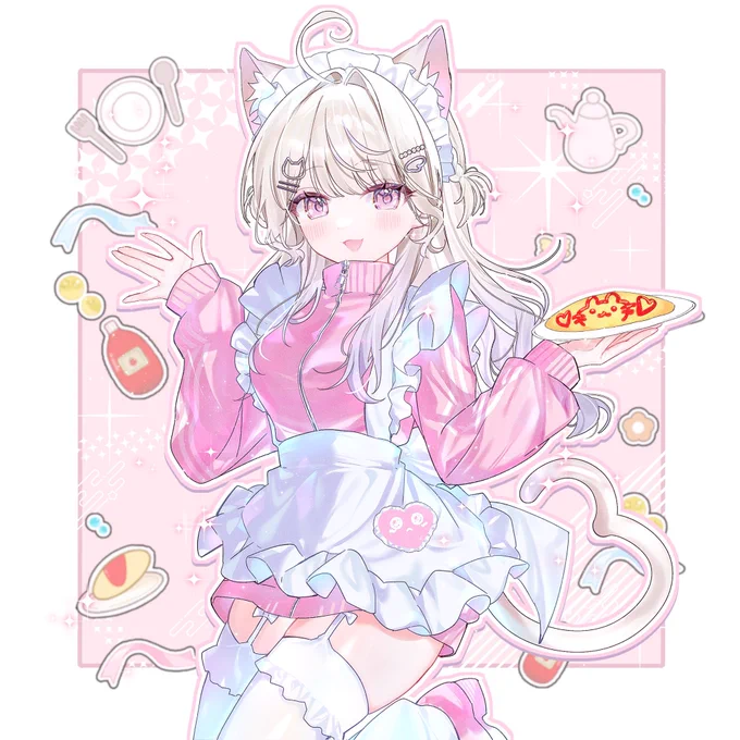 今日は #メイドの日 っていうことで 2次元のジャージメイド姿かわいい ... ???
