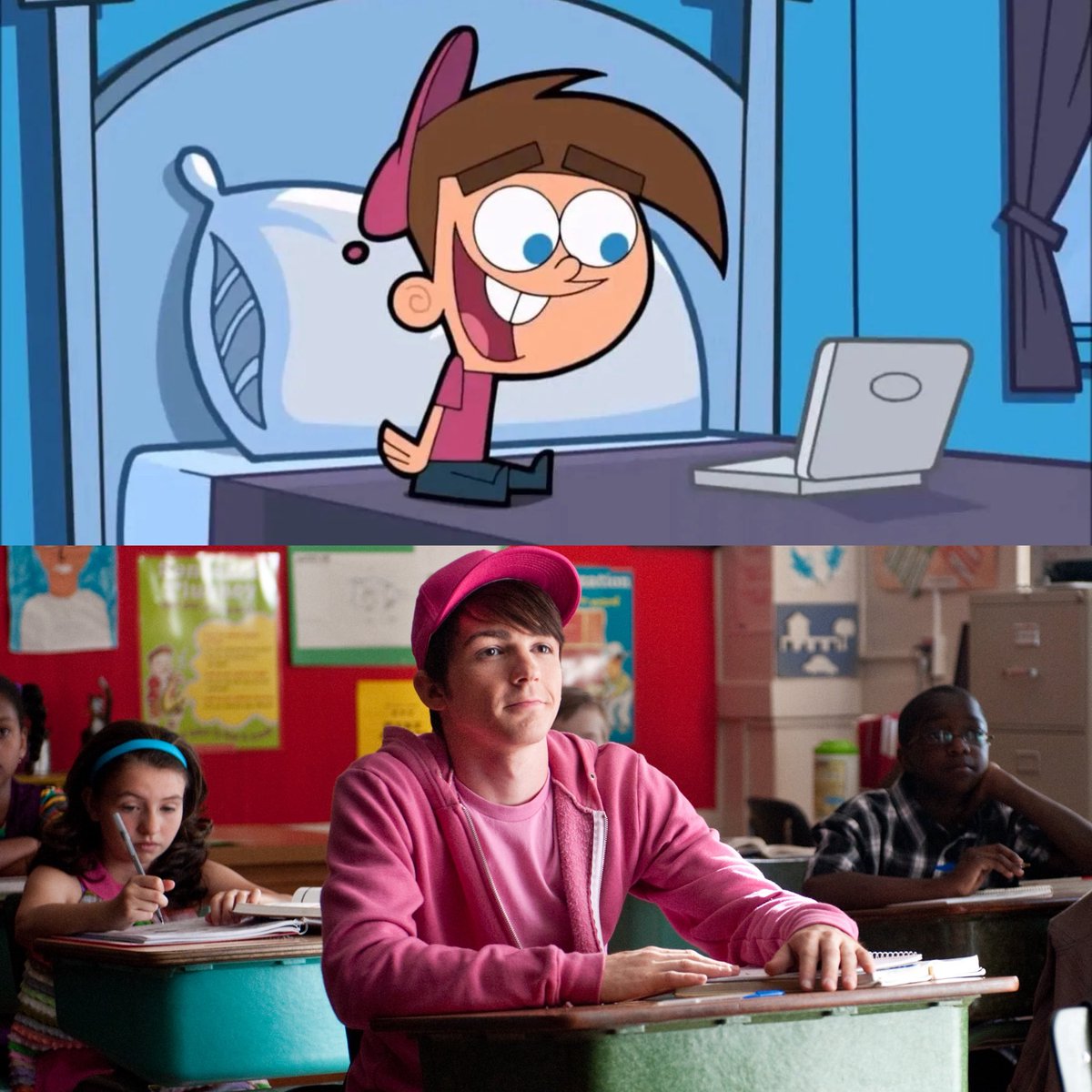 ‘The Fairly Oddparents’ creator Butch Hartman reunites with Tara Strong and Drake Bell:

“Two Timmys and a Hartman”