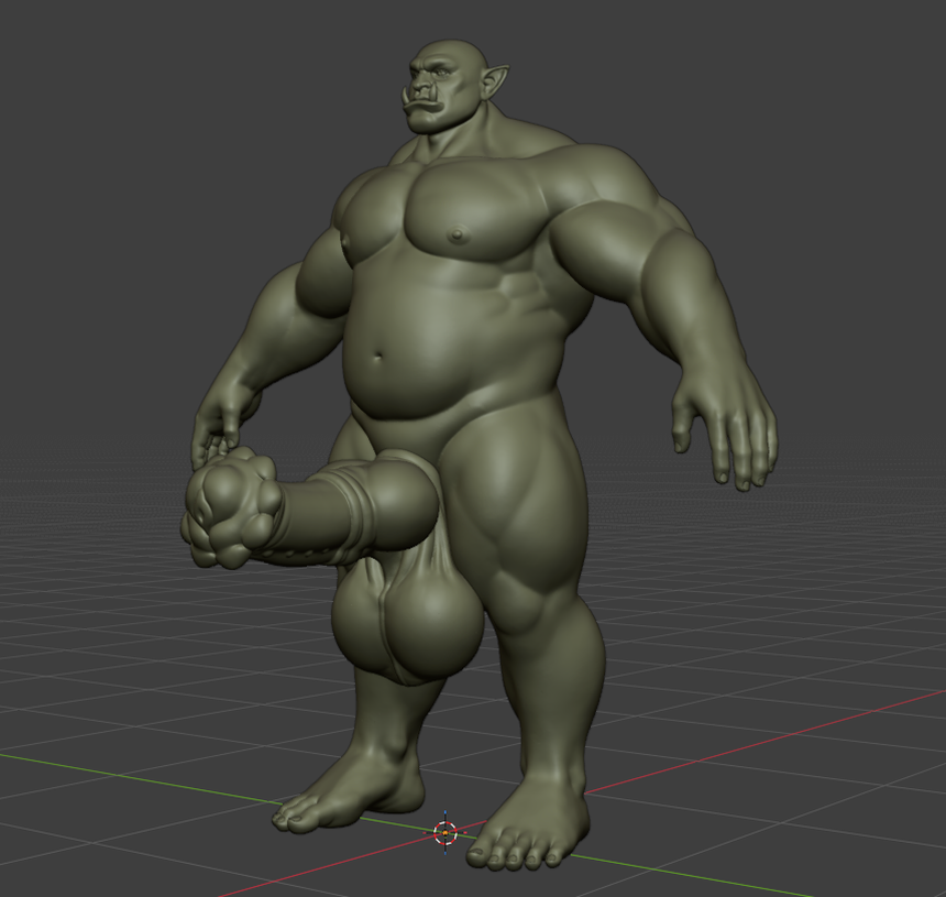 Husbo3D's tweet photo. Retopo time

#WIP #3D #orc #blender #nsfw https://t.co/n122tb1Ab7