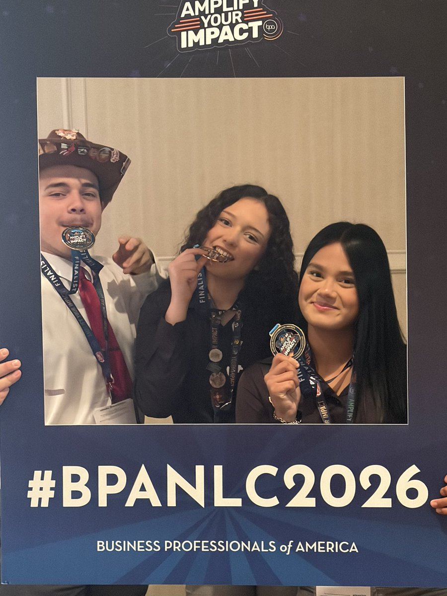 AdamRGoebel's tweet photo. Our @Lamar_MS BPA Administrative Support Team finished as National Finalists in Nashville. https://t.co/mXUmNJCe71