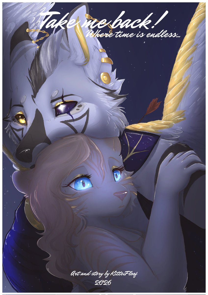 KitteiFloof's tweet photo. Ya’ll, it’s here! (Art by me!) Take me back is being worked on!!! Eeeee! I really likė how this came out ^^ #furry #furryart https://t.co/m0zLurdFS0