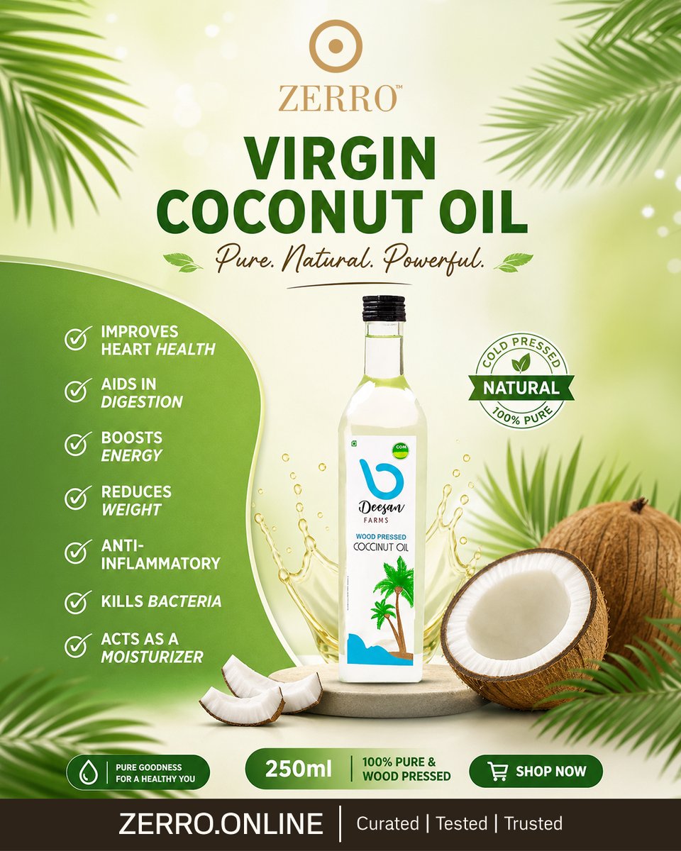 contactzerro's tweet photo. Pure coconuts. Traditional pressing. Zero compromises. 
Experience coconut oil the way nature intended.
Wood-pressed from fresh coconuts, unrefined and nutrient-rich perfect for your hair, skin, and everyday cooking.
#VirginCoconutOil
#WoodPressed
#PureAndNatural
#HealthyLiving https://t.co/uhtyTvA2hg