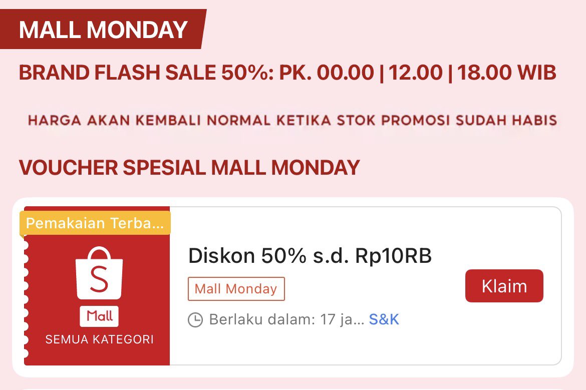 Kode Voucher Shopee💯 tweet media