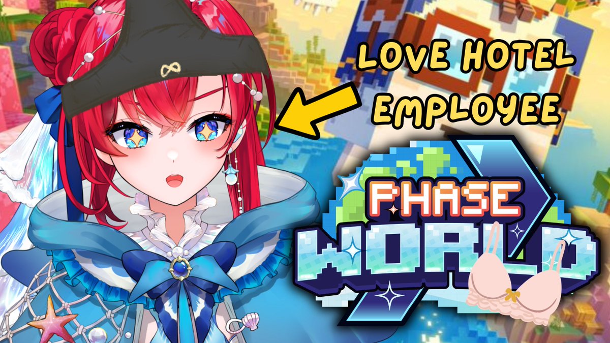 SinonSinfonia's tweet photo. LIVE IN 1 HR NANOYO!!!
【Minecraft】New Journey Begins As Love Hotel Employee #phaseworld
🔴YT: https://t.co/fAhQBzo0UA
🟣Twitch: https://t.co/CdOFkwDGUI https://t.co/x00oUr1rJR