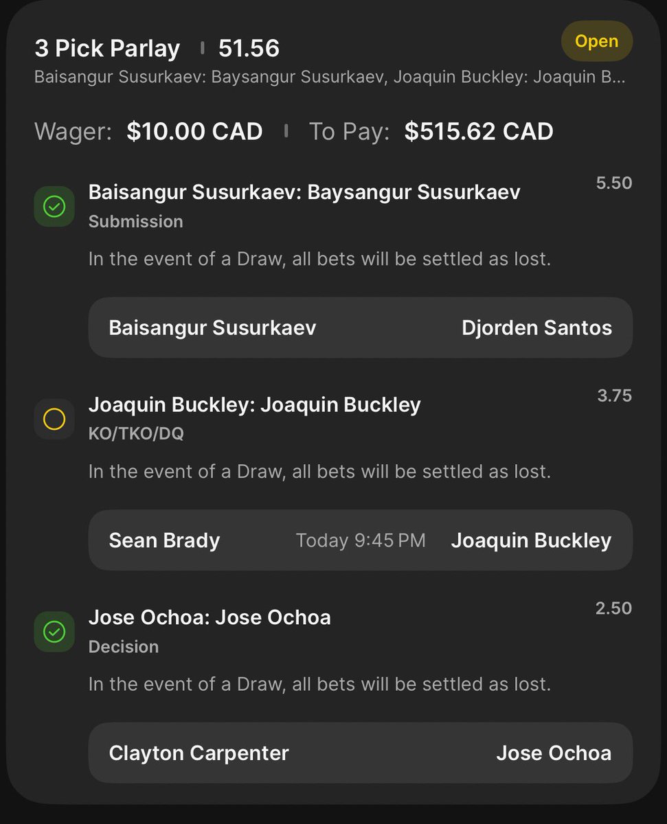mongakabrandon's tweet photo. Yo Buckley take us home dawg #UFC328 https://t.co/ggzihIBdKN
