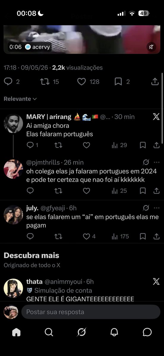Isto nao e normal, desculpa! Vai se tratar