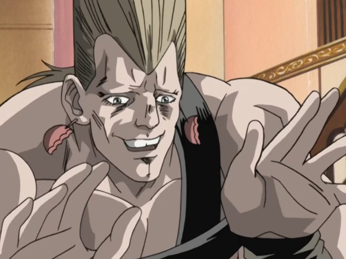 hieratphnt's tweet photo. Polnareff also look very stupid 🩷 https://t.co/GFZKN6NPqE