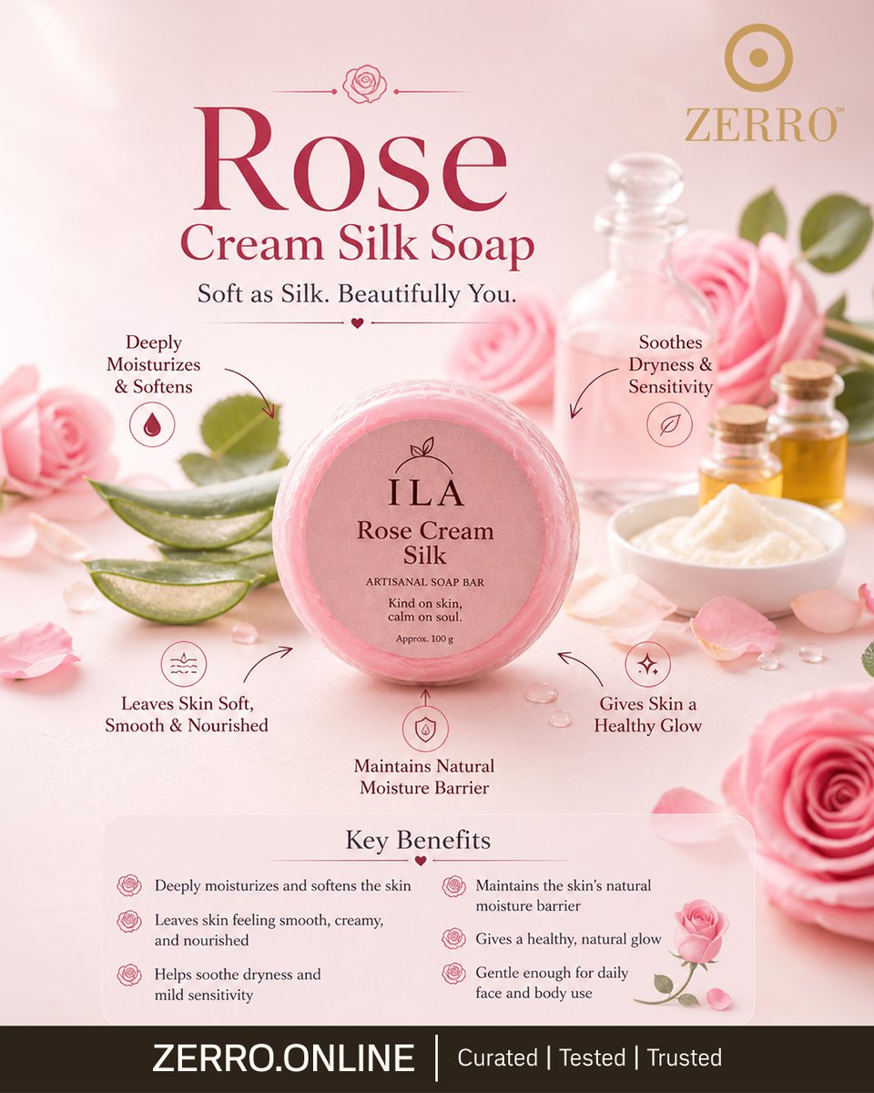 contactzerro's tweet photo. Turn everyday cleansing into a moment of indulgence ✨
ZERRRO Rose Cream Silk Soap wraps your skin in creamy softness, and a silky-smooth touch.

Because your skin deserves romance every day 💖

#RoseGlow
#SilkySoftSkin
#EverydayIndulgence
#MoisturizingSoap
#SelfCareRitual https://t.co/fb7rlNiefj
