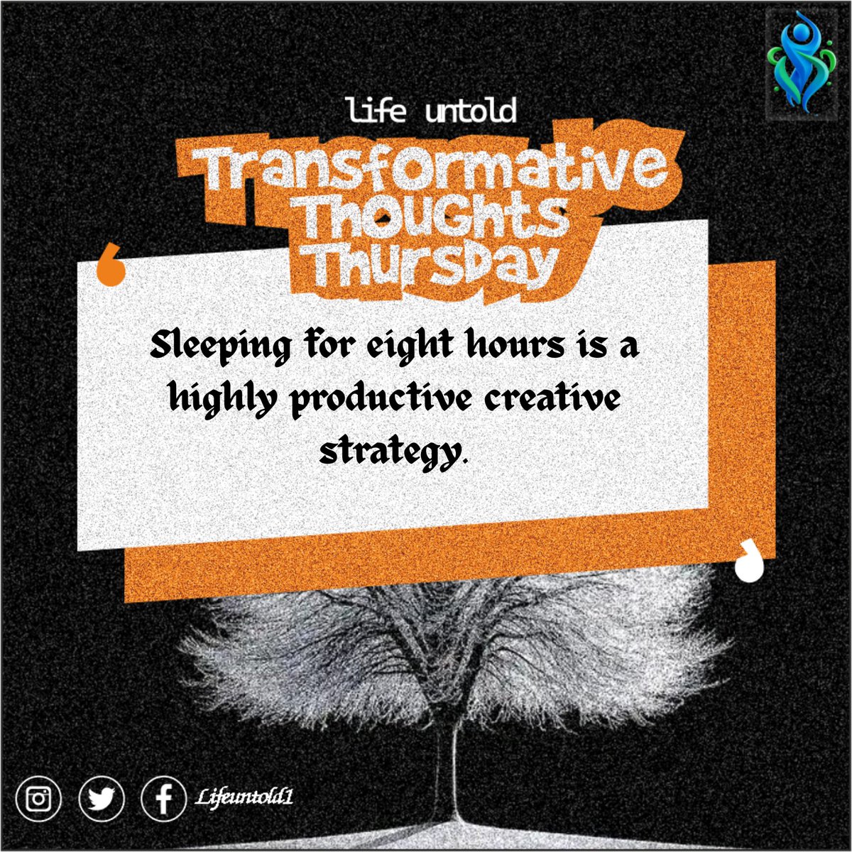 lifeuntold1's tweet photo. Exhaustion is not a valid badge of honor. We brag about pulling all nighters to finish projects. 

A tired brain only produces generic ideas. Rest is the foundation of good work. 

Stepping away from the desk is how you find answers.
#TransformativeThursday #Focus https://t.co/8PQX4uS5DY