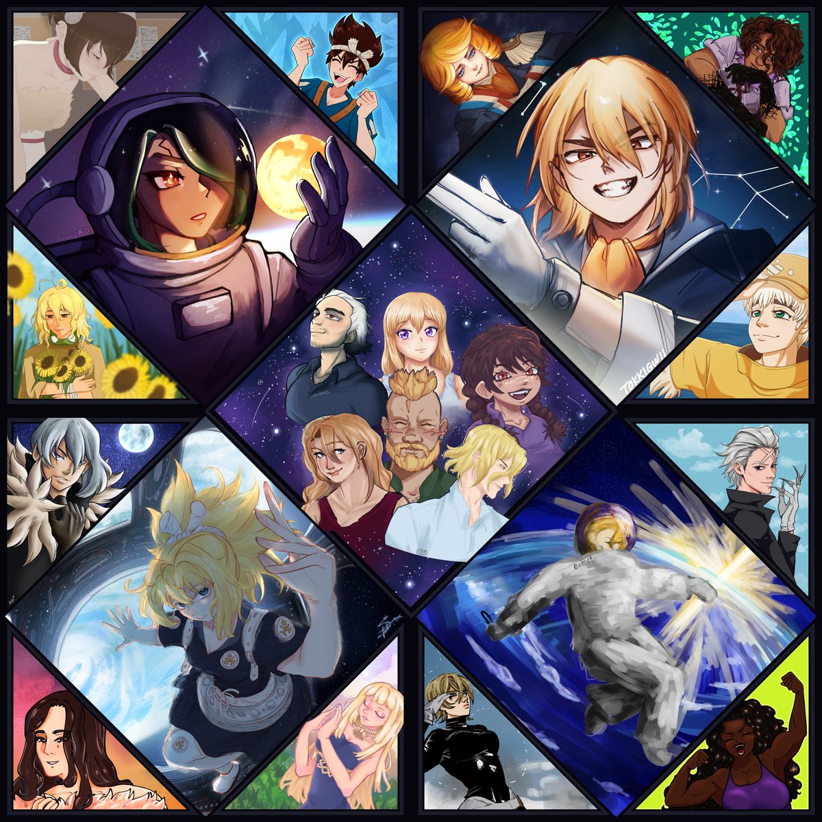 ItzStarlii's tweet photo. This was such a fun project for the season finale with so many other talented artists!! It made me realize just how much my art has improved ever since starting the show
(Crammed this in the middle of AP season omg)
#dcsttwtquiltcollab https://t.co/kyate7aC9n
