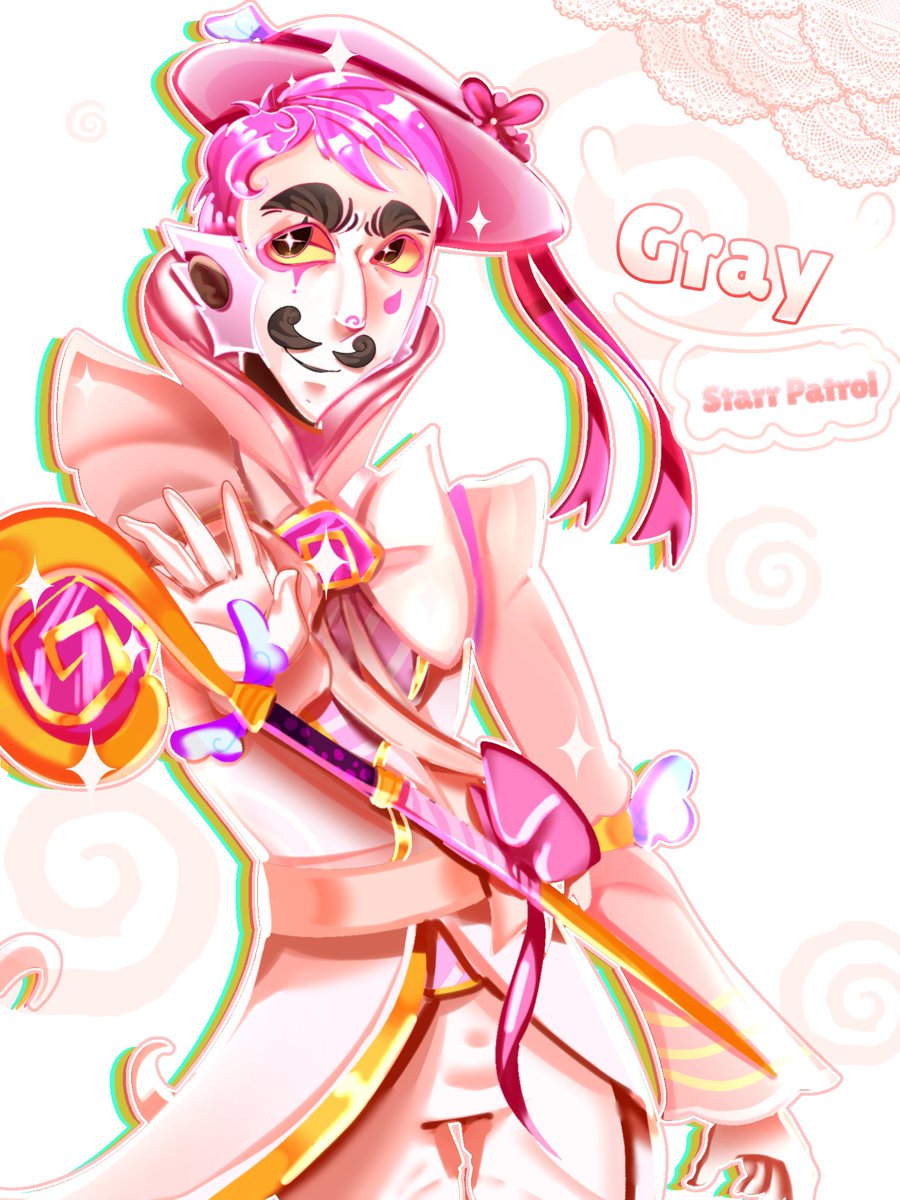 Acervogray_BS's tweet photo. GRAY STARR PATROL!!!!!!!!! Eu desenhei já que ninguém fez meu bebê como uma garota mágica 🥹

Eu fiz a gema dele ser em espiral porquê os poderes dele seriam portais/ilusões, só queria uma skin colorida toda rosinha pro meu main.........
.
#Brawlstars #graybrawlstars #fanart https://t.co/bdA9bO5vBo