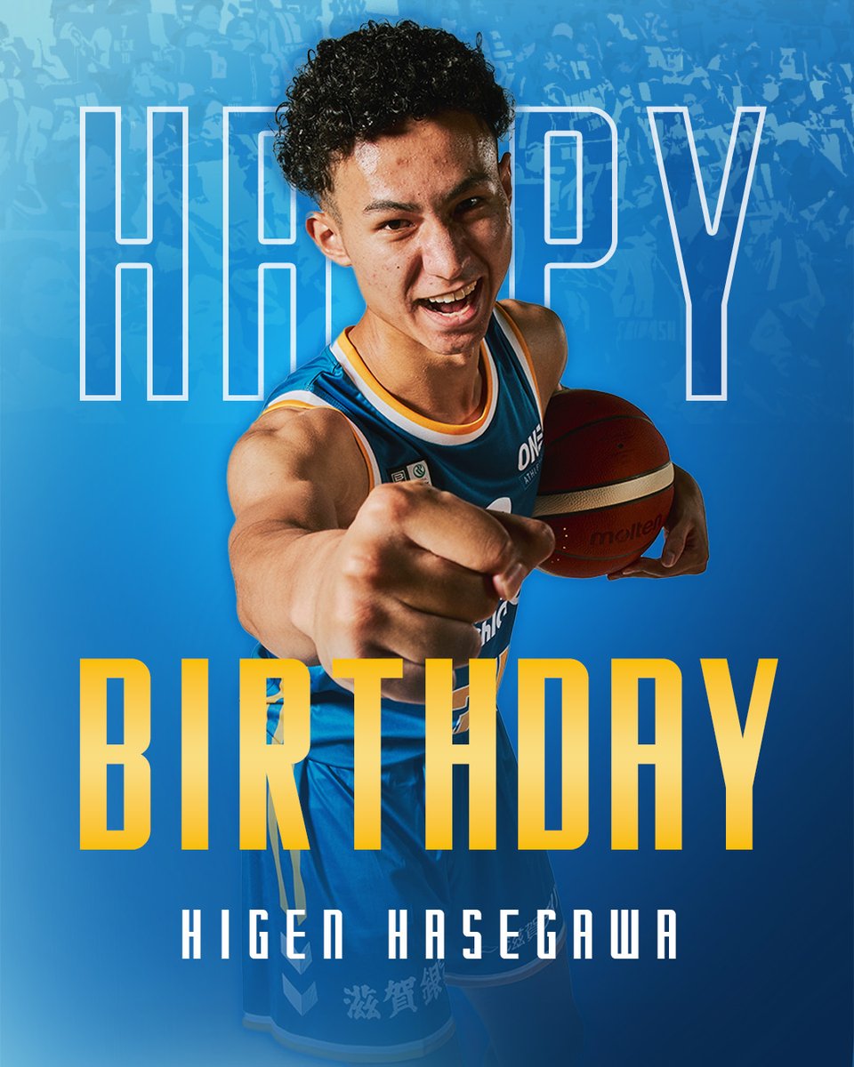 ShigaLakes_pr's tweet photo. 🎂𝐇𝐚𝐩𝐩𝐲 𝐁𝐢𝐫𝐭𝐡𝐝𝐚𝐲🎂
#34 長谷川比源

5月10日は #長谷川比源 選手の誕生日
21歳へ #Lakeup 🎉🎉🎉
おめでとうございます‼️

昨日の #クラブレイクス感謝祭 では、ブースターの前で溢れる思いと決意を宣言してくれました。レイクスを旅立つ比源ですが、きっとBIGになる姿で我々を楽しませ続けてくれるはずです👏

ぜひ滋賀レイクス公式のXやInstagramでヒゲンへメッセージを送ってお祝いしましょう🔥

#滋賀レイクス
#GetHyped