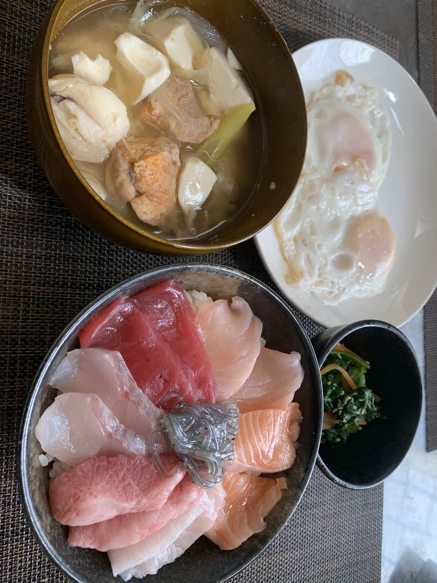 朝定食完成、名前を付けるなら何ですか❓‼️