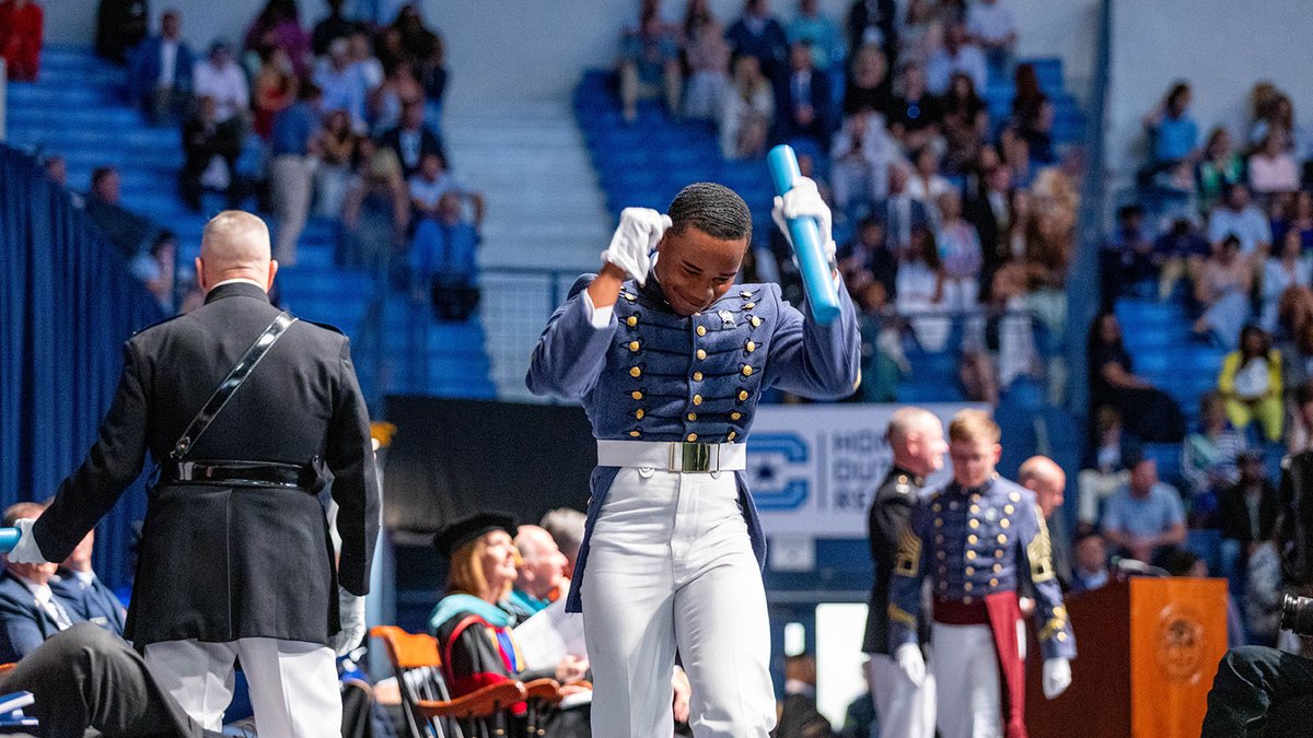 Citadel1842's tweet photo. The Class of 2026 wore their cadet uniforms one final time as they crossed the stage to receive their diplomas. Congratulations on this monumental achievement! https://t.co/r5L87nrFEO