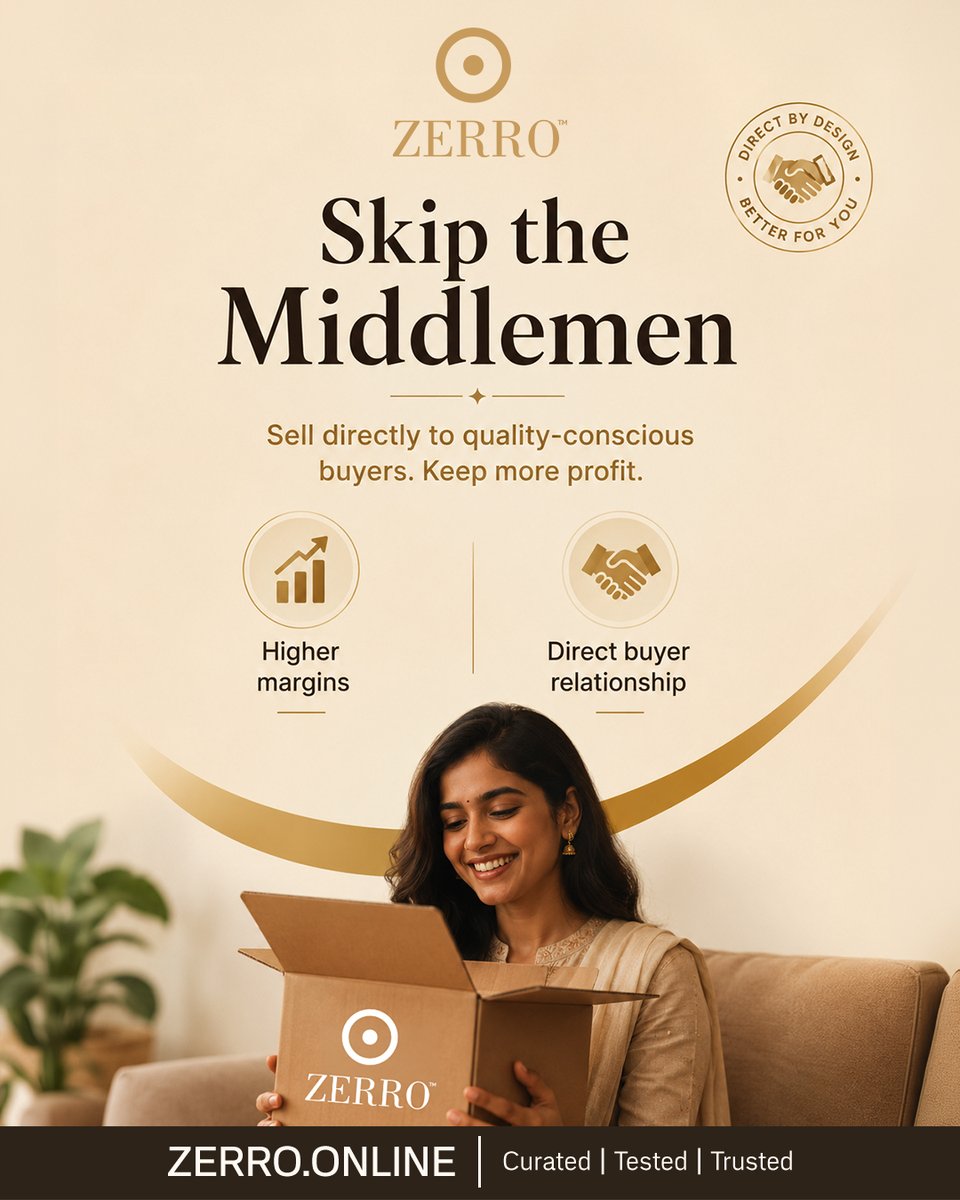 contactzerro's tweet photo. Building  something truly special takes a lot of heart, and at ZERRO, we're  pouring our all into creating a platform where quality, trust, and  community genuinely thrive.  #ZERROOnline #MadeInIndia #SupportLocal #QualityFirst #EmpoweringBrands #TrustAndGrowth https://t.co/8kPS47NSfL