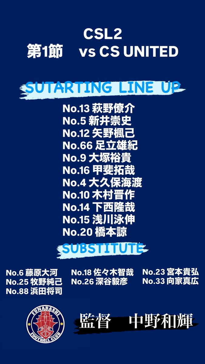 船橋FC tweet media