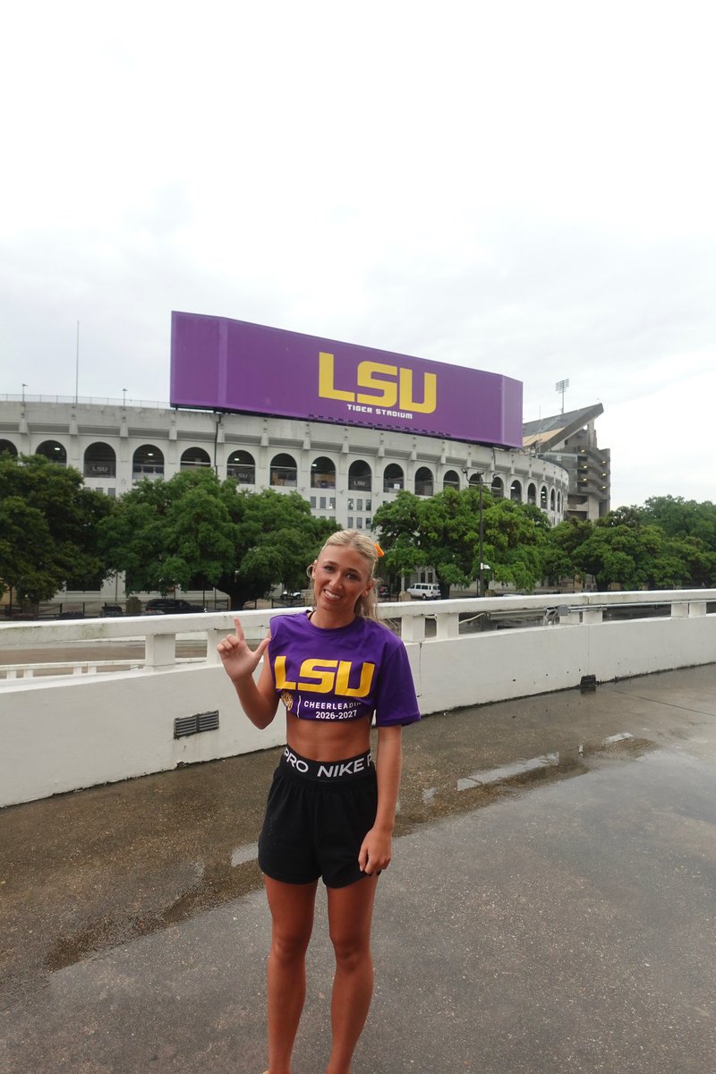 CoachSeanReagan's tweet photo. Congratulations Heidi on making the 2026-2027 LSU Cheerleading Team this weekend!! Your hard work and dedication over the years have paid off for you! Your family is extremely proud of what you have accomplished and what you have been thru to get to this point!
#LSUCheer https://t.co/KjKQoBjeUV
