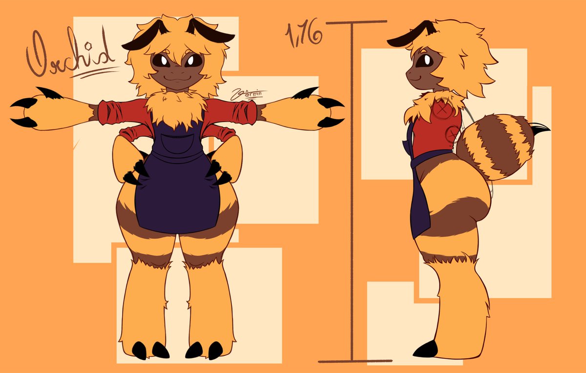 MahBoiE's tweet photo. My oc Orchid ref sheet made by @/Red_Vermin https://t.co/XNDBPPMZN1