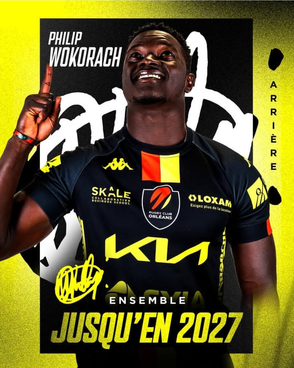 HipposFans's tweet photo. 🇺🇬|🇫🇷 Ugandan international Philip Wokorach has re-signed with Rugby Club Orléans
The winger was the top try-scorer (16 tries) in the 2025-26 Nationale 2 championship phase. Speed, opportunism & finishing power stay in Orléans.
#RCO #UgandaRugby https://t.co/mTct2gpFYn