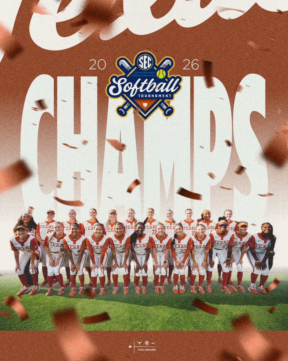bringing home the first ever SEC Tournament title in Texas Softball history 🤘🏆

#HookEm