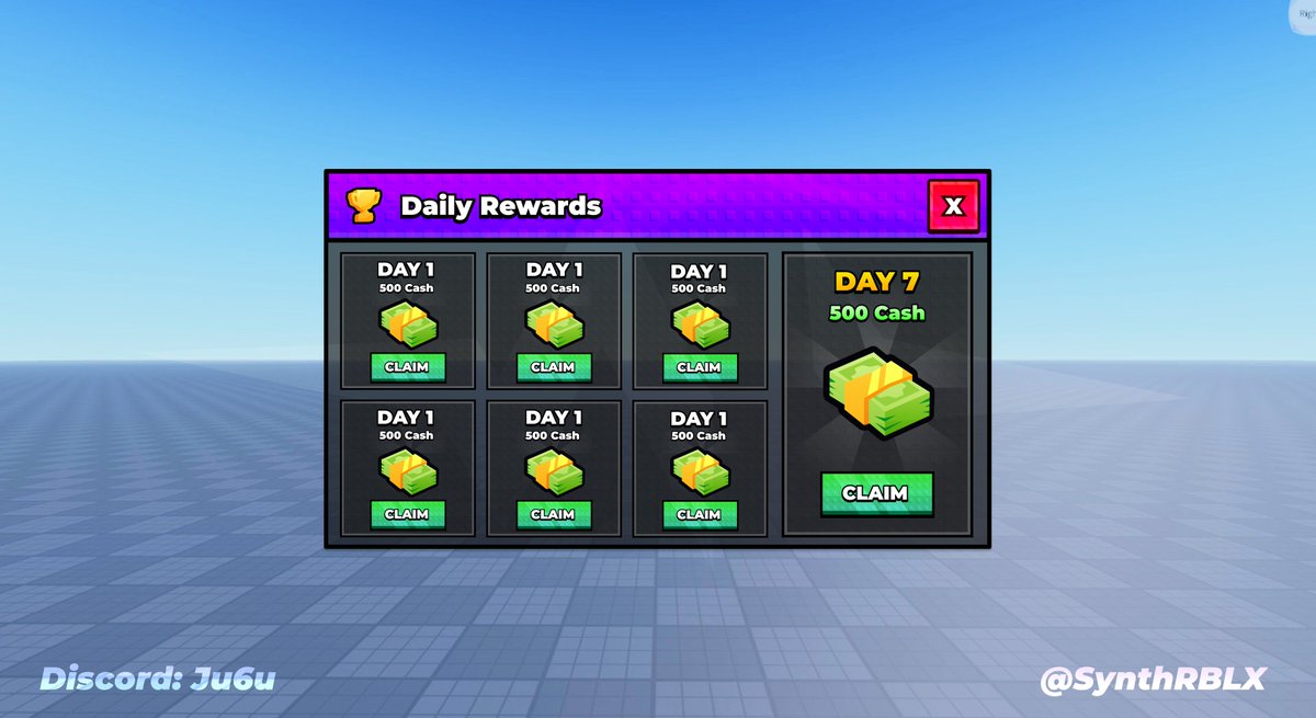 synthuix's tweet photo. 🧞‍♀️Some more Stud UI like that last one.

Comms Open, message me at my discord: Ju6u or
Discord Server: https://t.co/A6wf1WPWjW 

#Roblox #RobloxDev #RobloxUI #RobloxArt #RobloxStud #StudUI #RobloxGFX https://t.co/rCtRdCSrgo