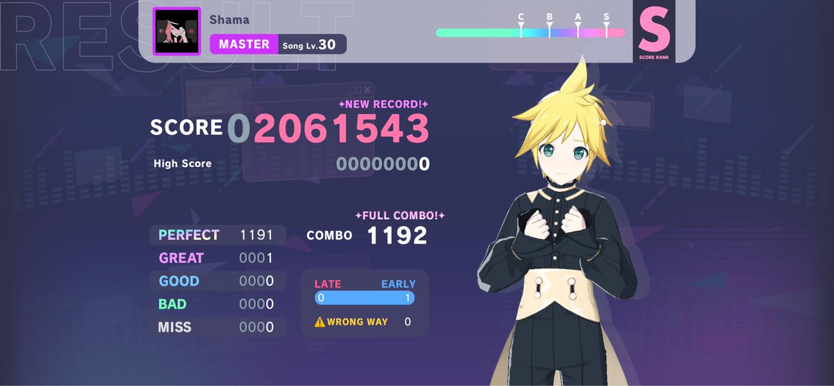 Ex AP #573
Mas FC #528

Giving up on the AP for now, I keep getting 1 or 2 greats in a different section with each attempt, mainly near the end of the song.

Maybe one day I’ll get the AP for Mas, but that day won’t be today.