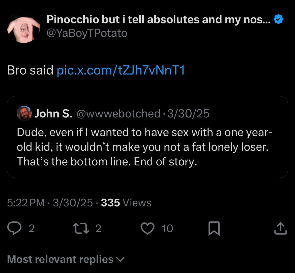Pinocchio but you blocked me 2x LUL tweet media