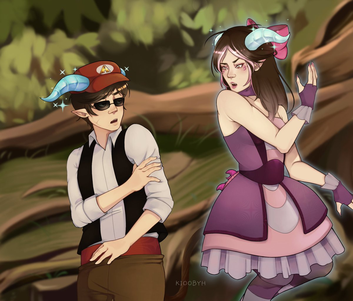 Kioobyh's tweet photo. Aldo y molly como Leo y Teodora 
#qsmp #qsmpfanart #AldoGeofanart #Crystalmollyfanart https://t.co/Ltsn43THyC