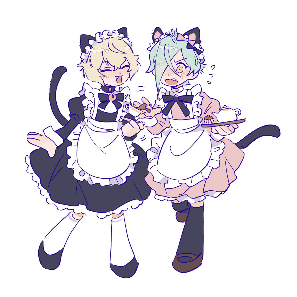 JulianLynnnn's tweet photo. Maid day🦁🐍 https://t.co/xdNF50WAT8