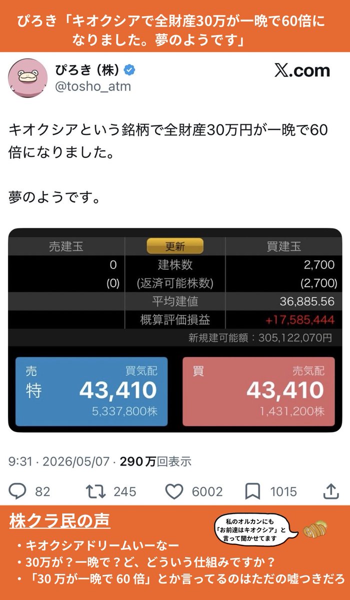 とんかつ@インデックス投資 tweet media