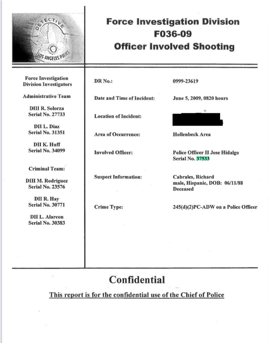 FilmThePoliceLA's tweet photo. Jose Hidalgo killed someone in 2009. https://t.co/kYu0Oei4AY